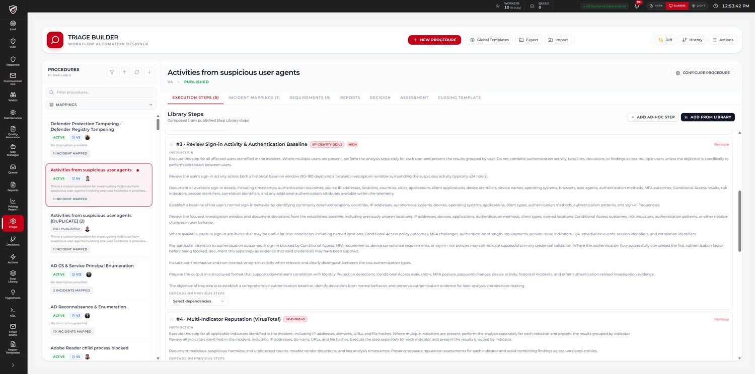 CYBERSHIELD AI — Triage Builder