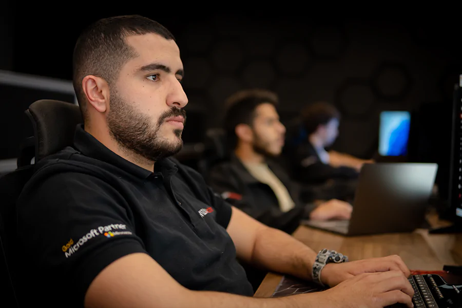 Wizard Cyber analysts at work in the 24/7 security operations centre