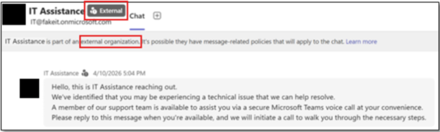 Initial access via Teams social engineering, stage three