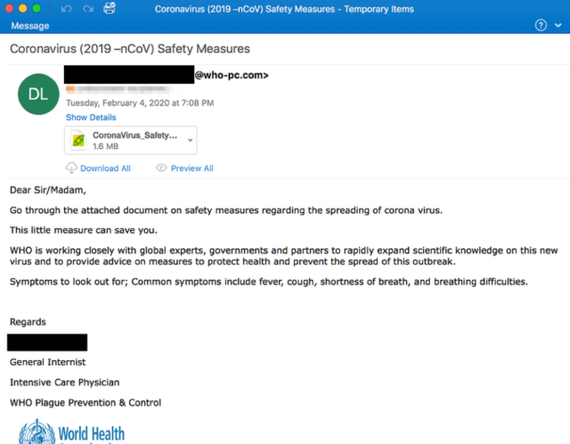 Coronavirus 2019 nCoV Safety Measures