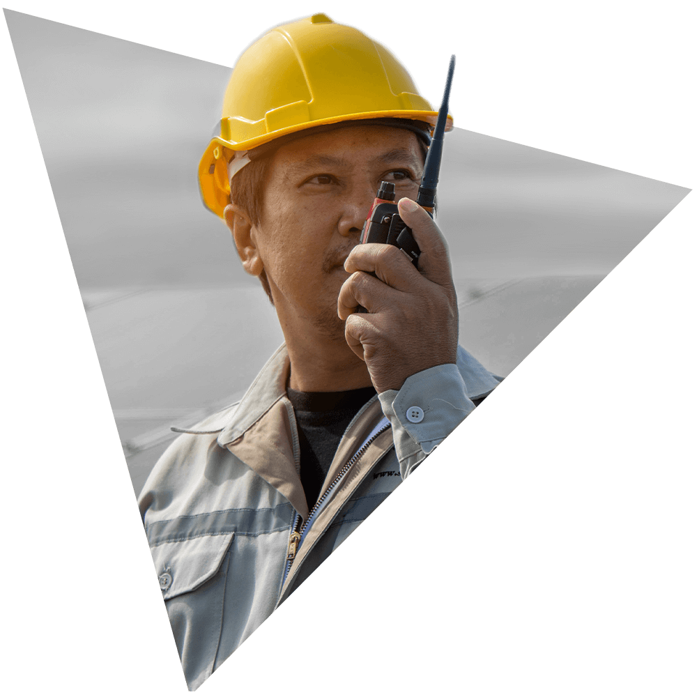 Triangle Full Energy man working in energy industry for cyber security company wizard cyber